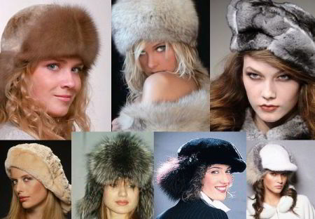 Женские зимние меховые шапки купить в интернет магазине 